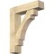 Ekena Millwork Merced Block Rough Sawn Bracket w/ Offset Brace, Douglas Fir, 8"W x 32"D x 40"H BKT0806X32X40MRC05RDF - alternate 1